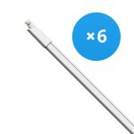 Multipack 6x LED Waterproof Batten 17W 1870lm - 840 Cool White | 120cm