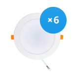Multipack 6x LED Downlight 18W 1620lm 120D - 840 Cool White | Replaces 2x18W
