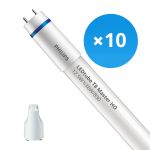 Multipack 10x Philips LED Tube T8 MASTER (EM/Mains) High Output 12.5W 2000lm - 830 Warm White | 120cm - Replaces 36W