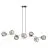 Emibig Pendant Gravity Steel Black | Suitable for 8x E14 - Max 10W