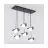 Emibig Pendant Ritual Steel Black | Suitable for 6x G9 - Max 8W