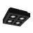 Eglo Ceiling Spot Mendoza Steel Black 18.8W 1380lm - 830 Warm White | Dimmable - Suitable for GU10